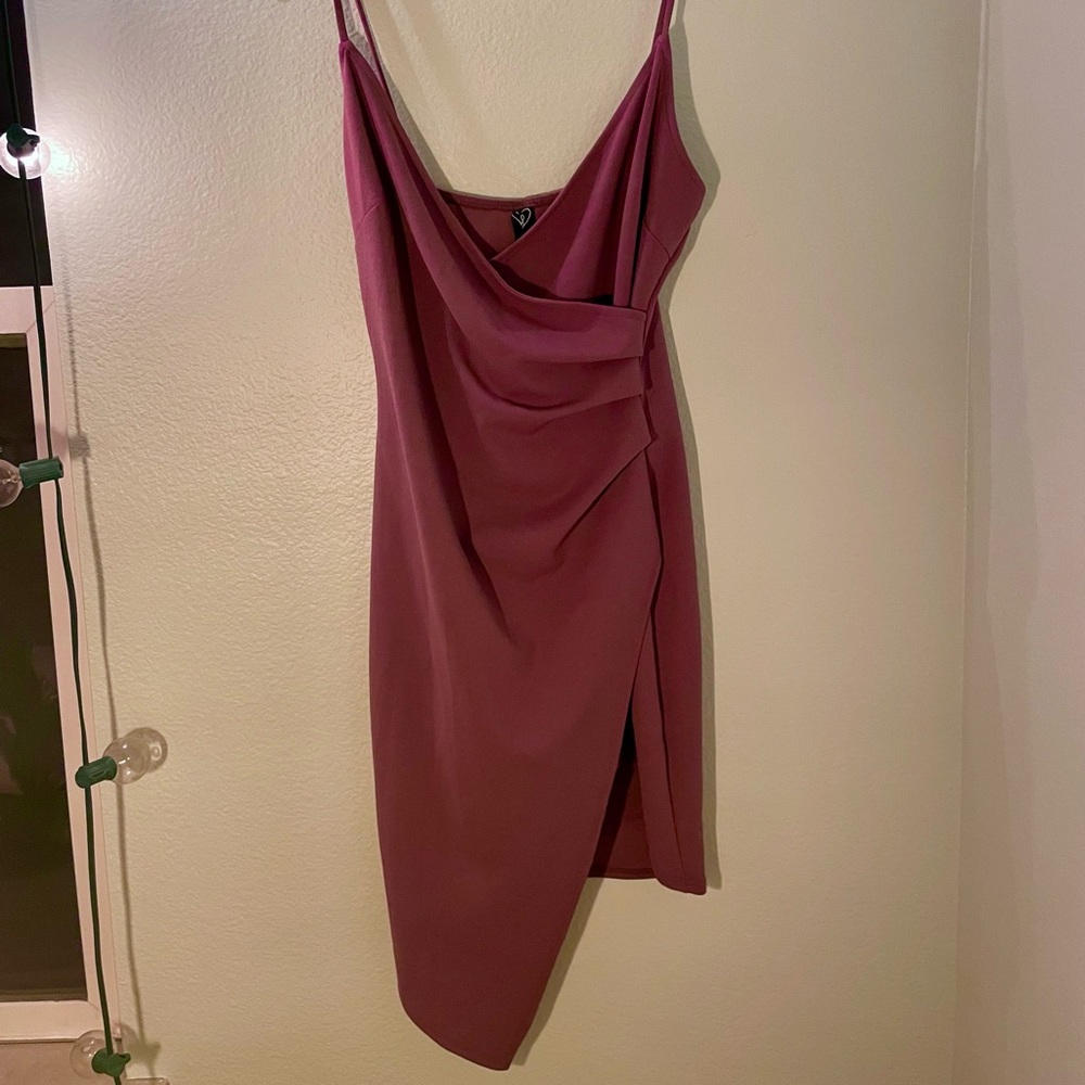 Purple Mini Windsor Wrap Dress